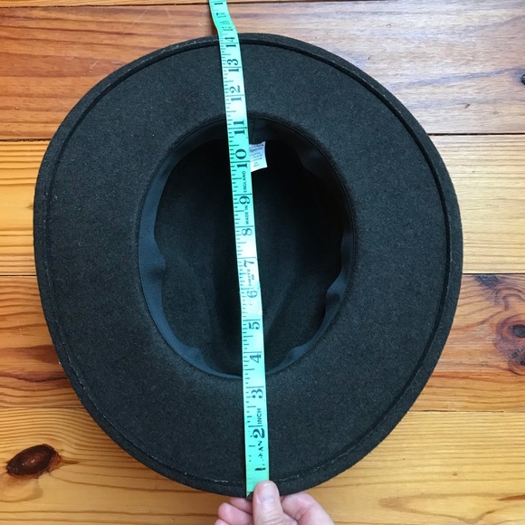 World Market Green Olive Wool Wide Brim Hat, EUC, 22” - Picture 8 of 16